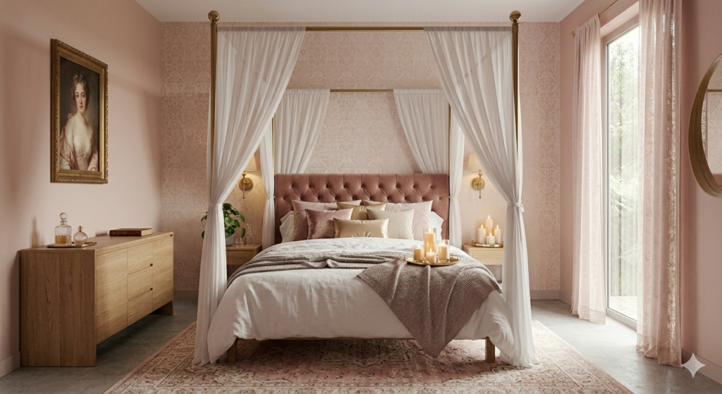 Romantic bedroom style