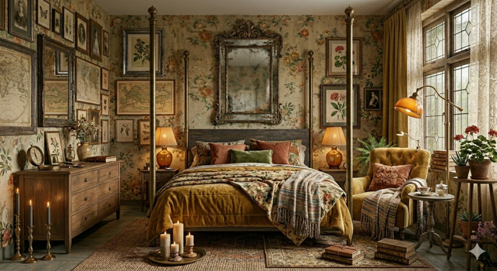 Vintage bedroom style